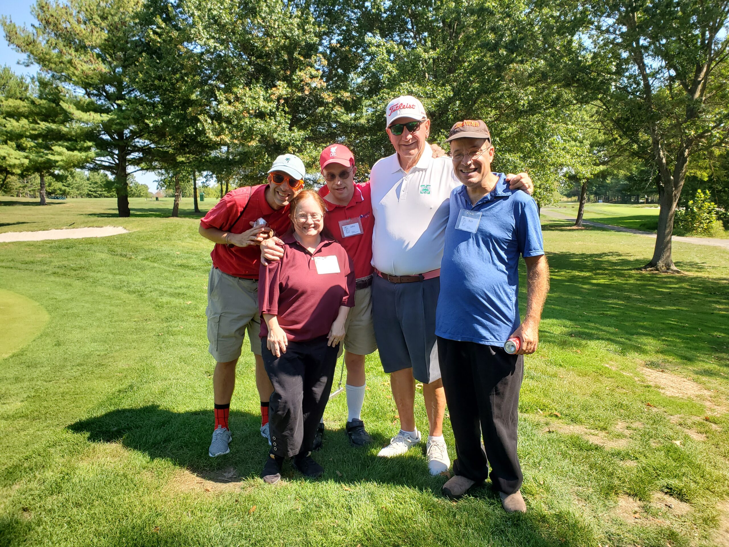 Mike Holupka (second from right) and Gabriel Homes residents at the annual golf tournament.