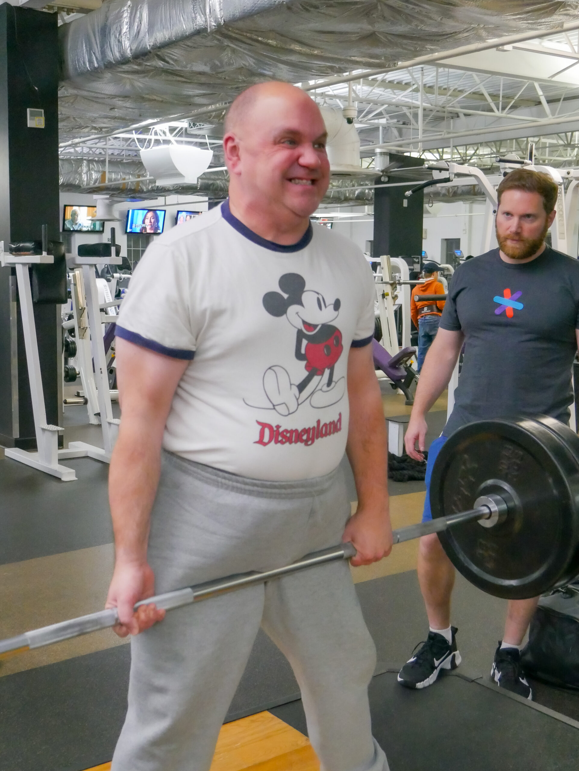 Gabriel Homes resident powerlifting.