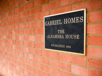 Gabriel Homes plaque "The Alhambra House."