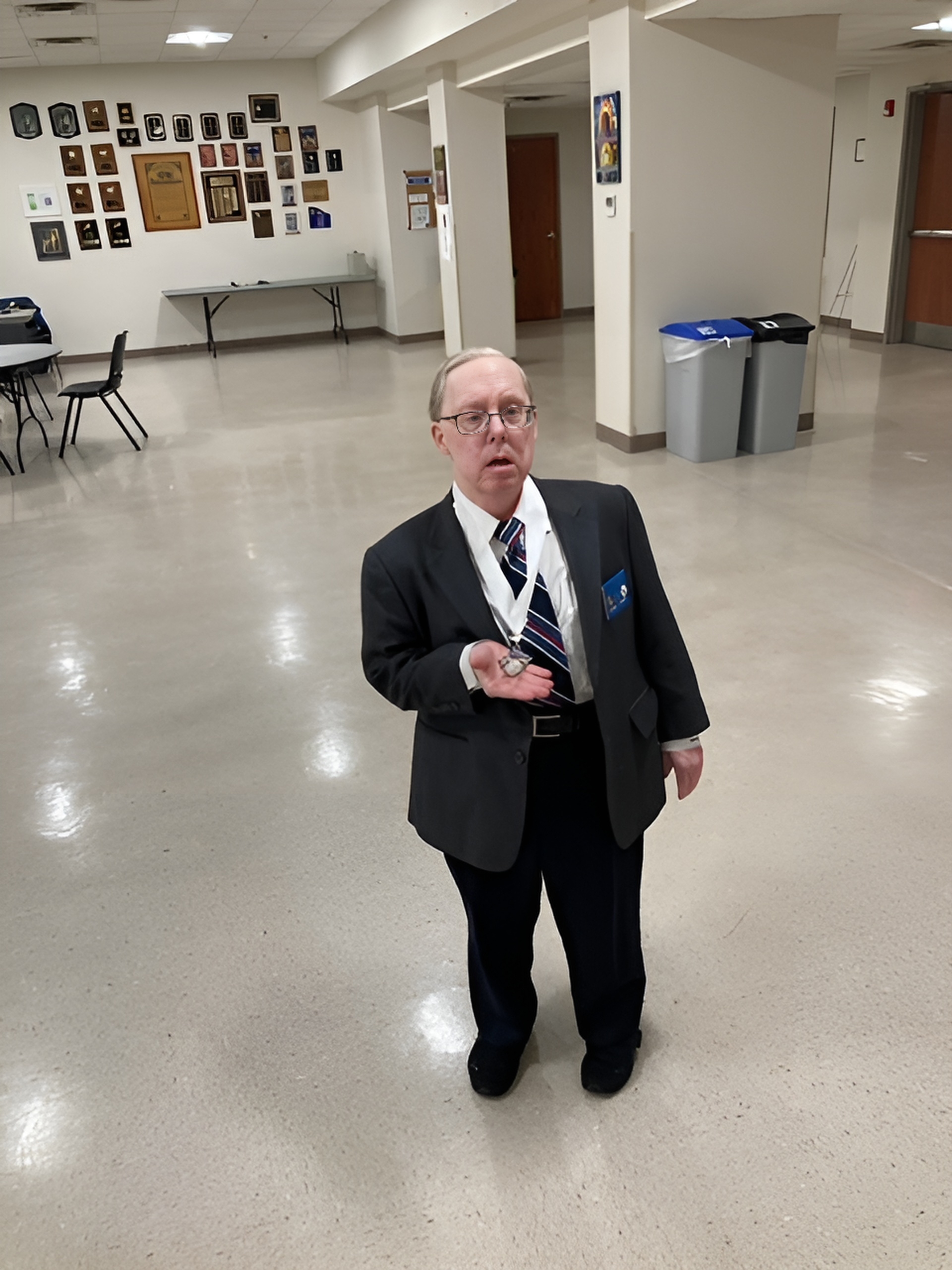 Gabriel Homes resident representing the Knights of Columbus.