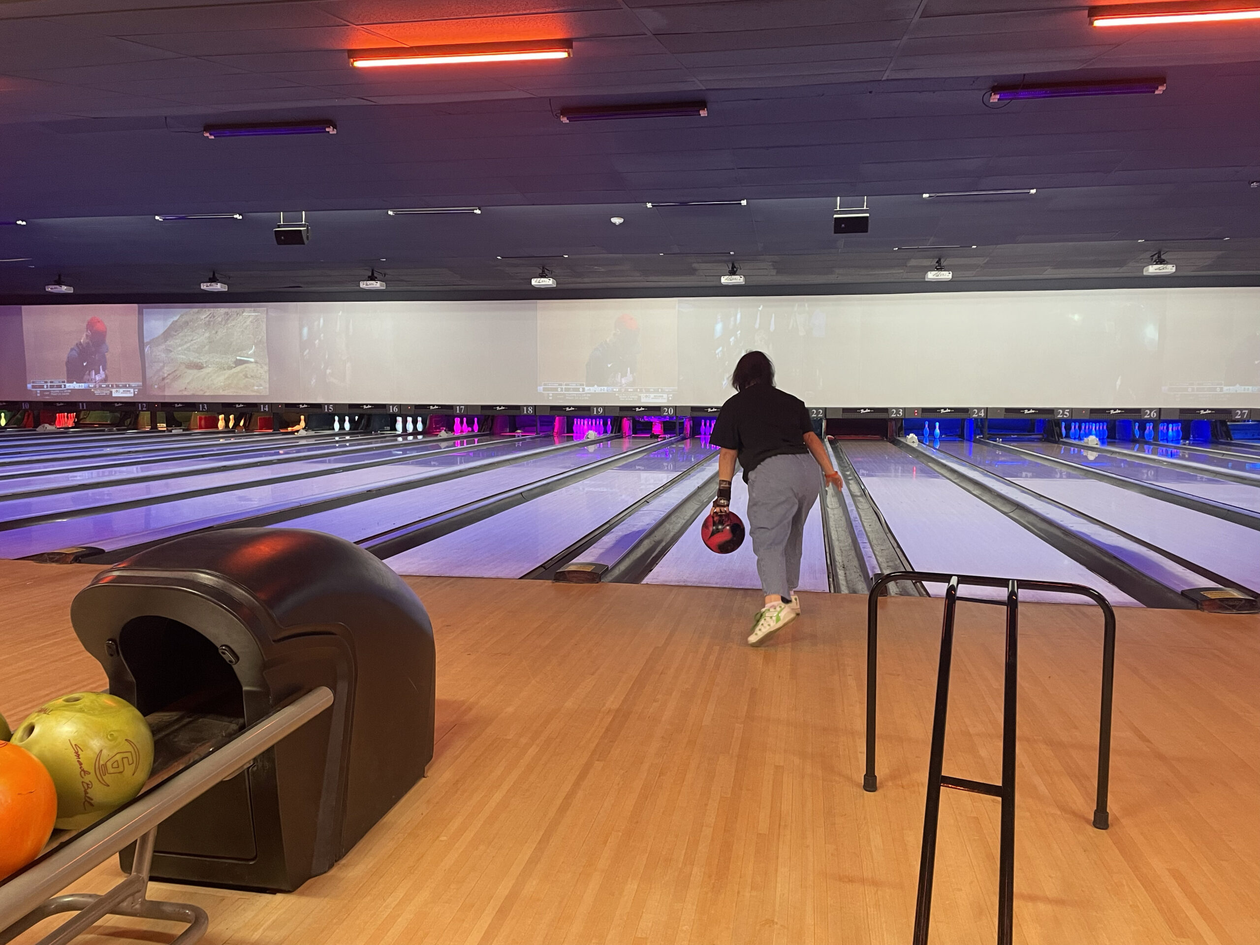 Gabriel Homes resident at Special Olympics bowling.