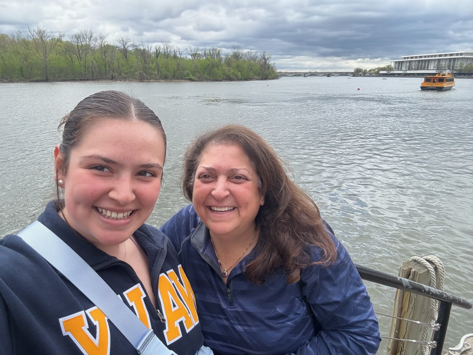Gabriel Homes board chair Michele Bolos (right) on college tour. Her experience sending her daughter (left) to college is similar to adults with IDD who transition to independent living.