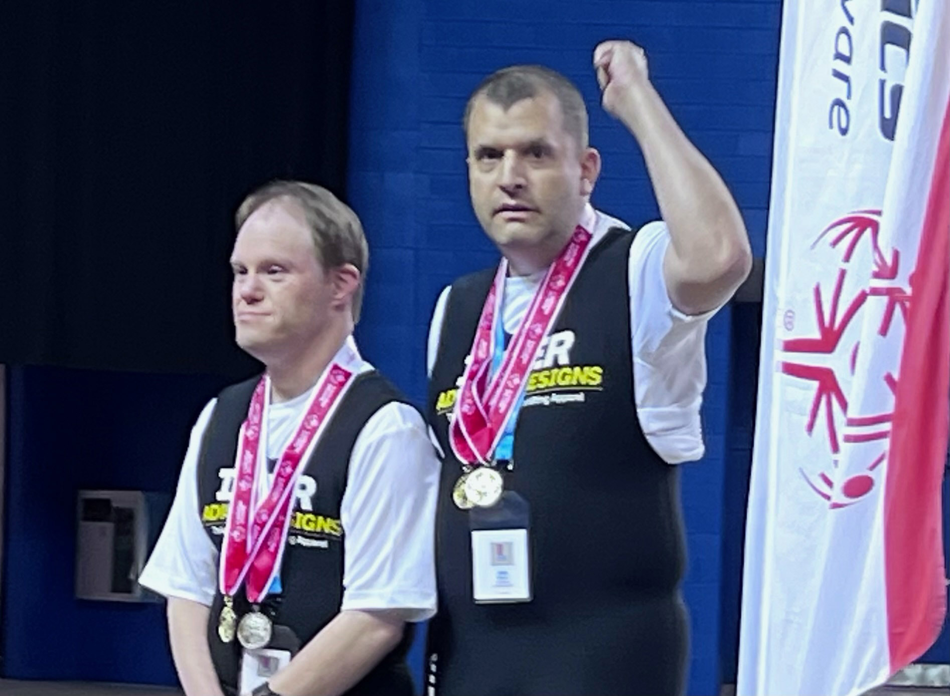 Gabriel Homes residents at powerlifting tournament.