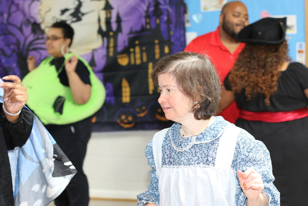 Gabriel Homes resident dancing.