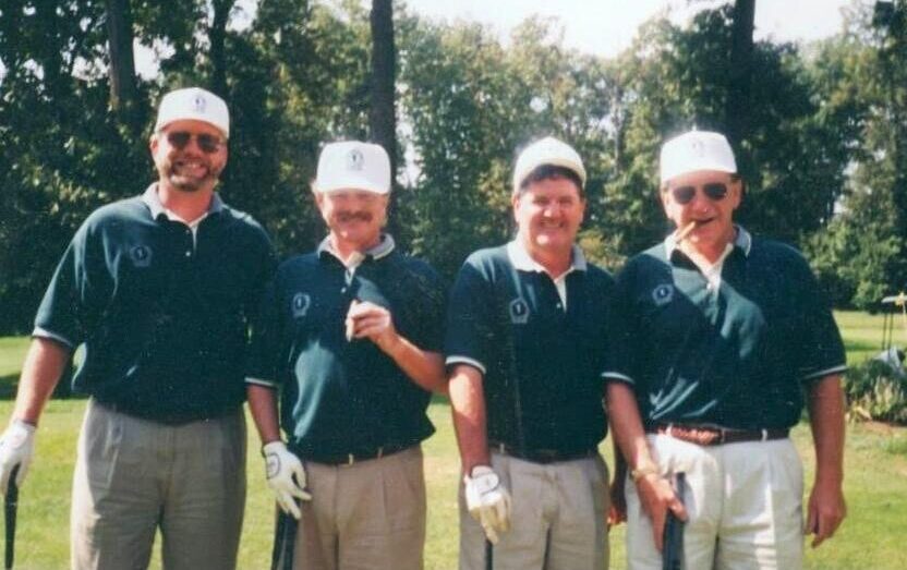 Foursome at the Gabriel Homes Annual Golf Tournament.