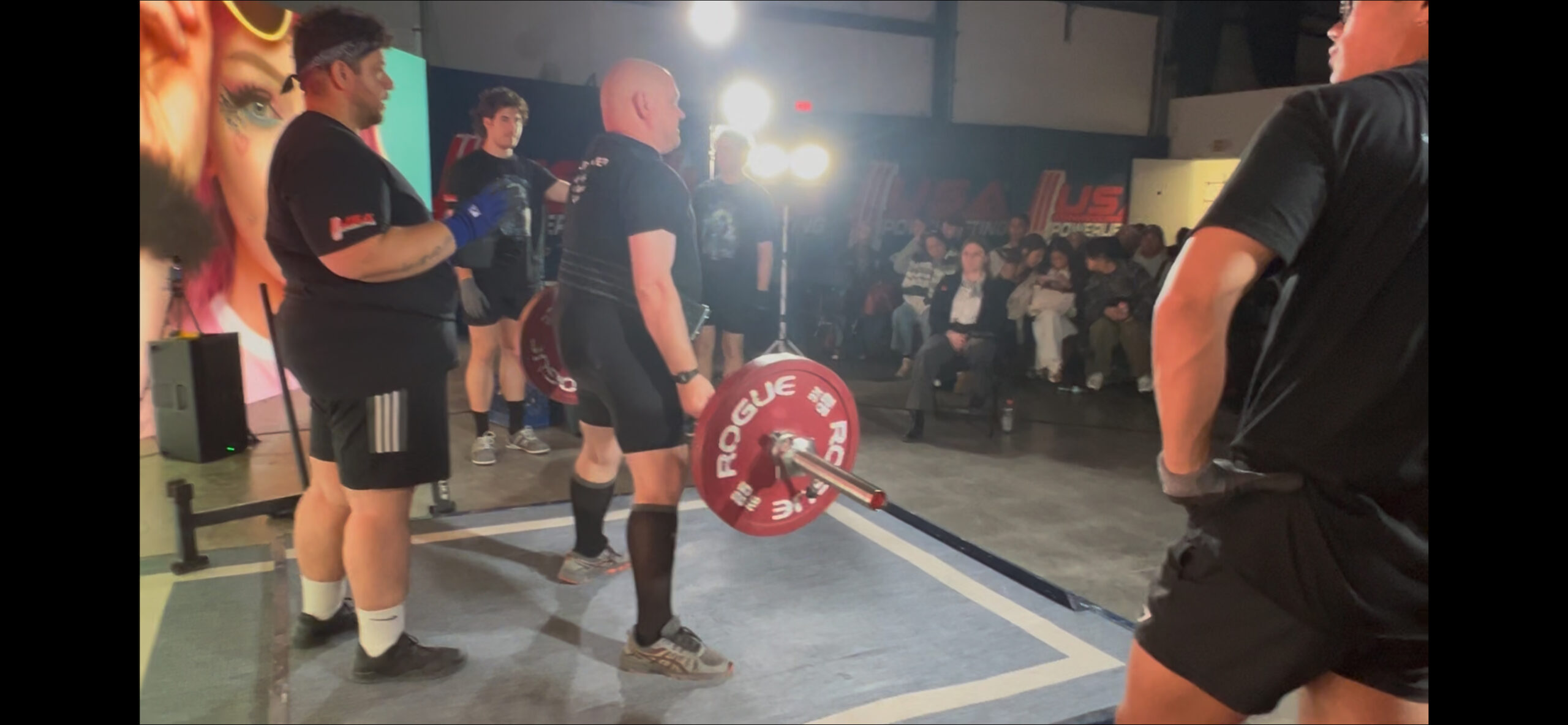 Gabriel Homes resident powerlifting.