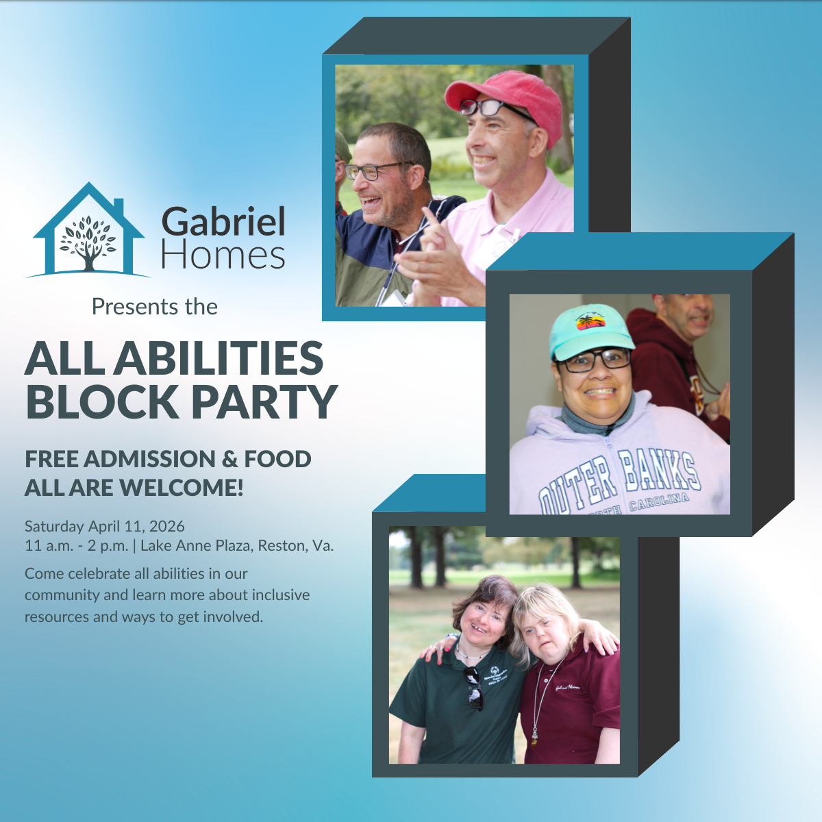 Photo for Announcing: All Abilities Block Party at Lake Anne Plaza in Reston