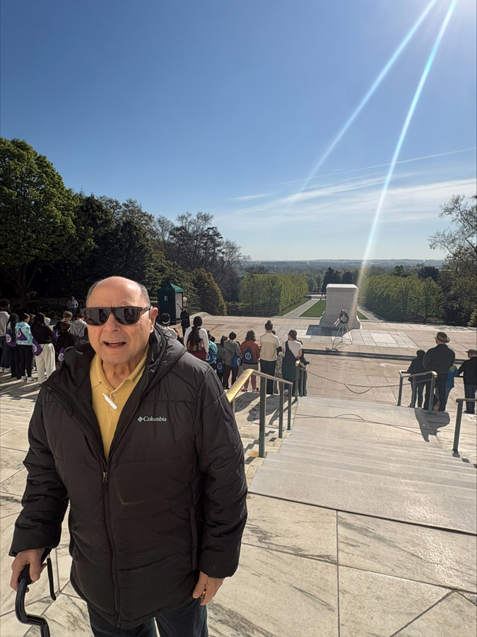 Gabriel Homes resident at Arlington National Cemetery.