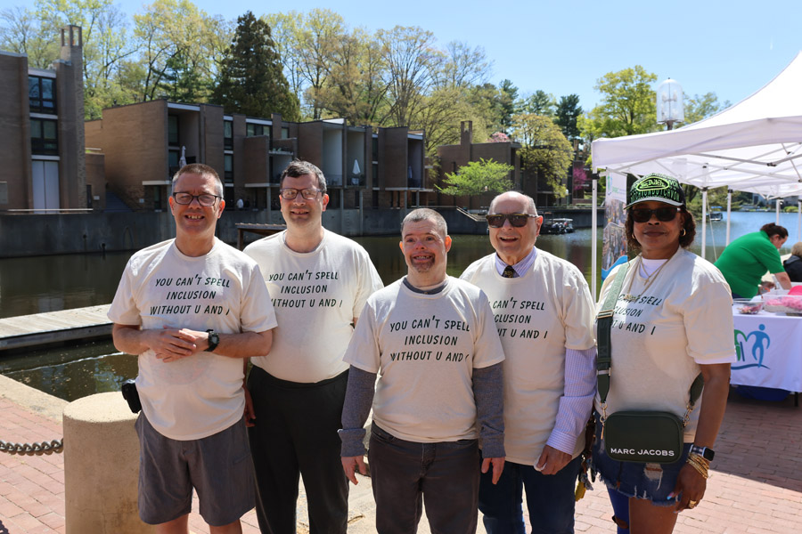 Gabriel Homes residents and staff (right).