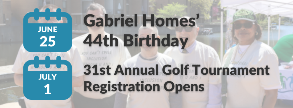 The Treehouse: May 2026 newsletter upcoming dates: June 25 - Gabriel Homes' 44th birthday. July 1 - Golf tournament registration opens.