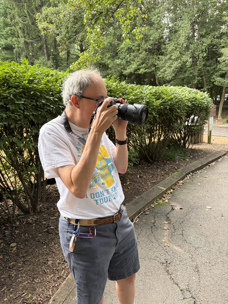 Gabriel Homes resident taking a photo.