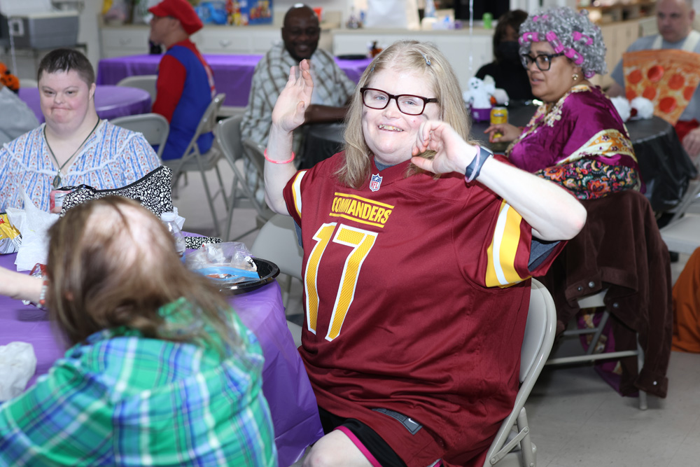 Gabriel Homes resident at the Boo Bash.