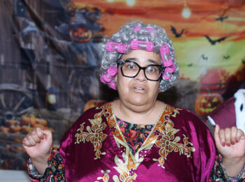 Gabriel Homes resident dressed as Mrs. Roper.