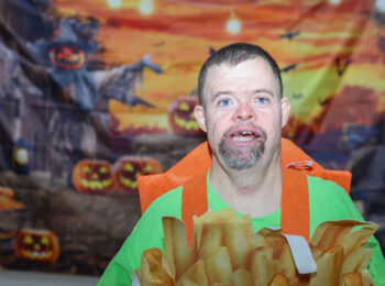 Gabriel Homes resident dressed as french fries.