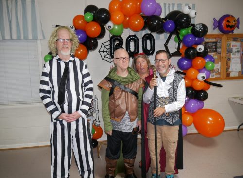 Gabriel Homes residents at Boo Bash, a Halloween party.