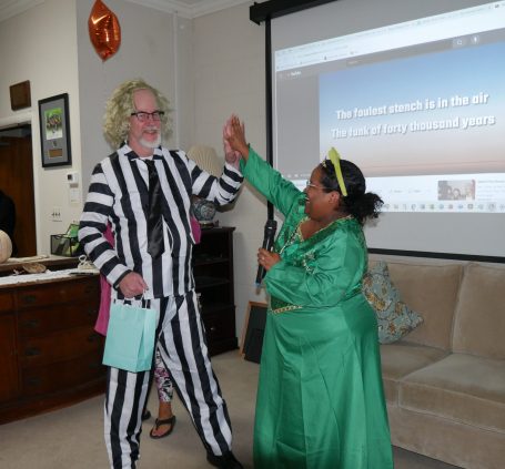 Gabriel Homes resident at the Boo Bash, a Halloween party.