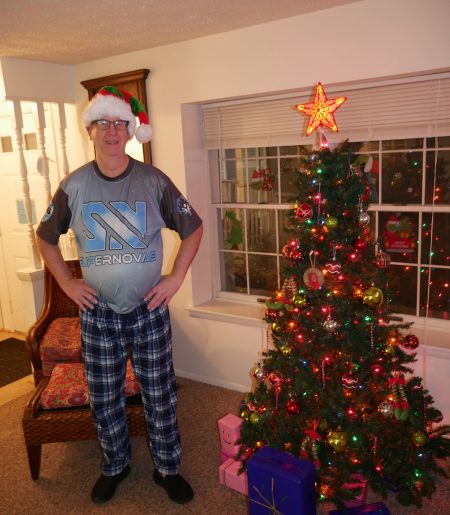 Gabriel Homes resident with his Christmas 2024 decorated home.