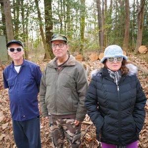 Gabriel Homes residents walking a trail in Reston.