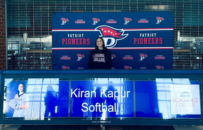 Kiran Kapur, Shalini Kapur’s daughter, committing to Roanoke College to play softball. Kiran Kapur, Shalini Kapur's daughter, committing to Roanoke College to play softball.