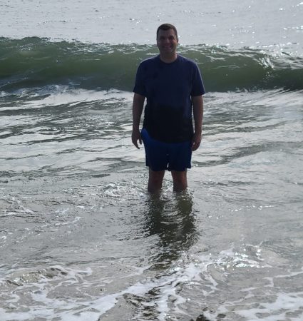 Gabriel Homes resident on the beach. Gabriel Homes resident on the beach.