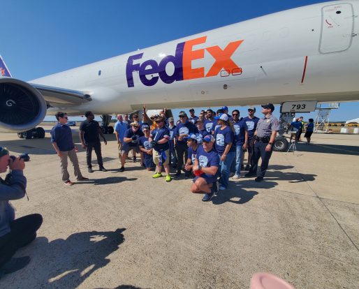 Gabriel Homes powerlifters at the 2025 Dulles Plane Pull.