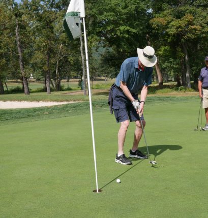 Golfer at the 30th Annual Gabriel Homes Golf Tournament.