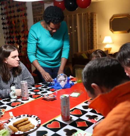 Gabriel Homes residents playing bingo.