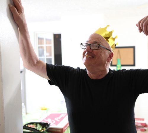 Gabriel Homes resident flexing.