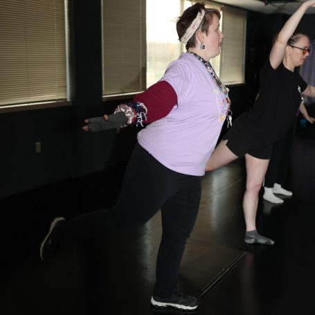 Gabriel Homes resident participating in inclusive ballet course.