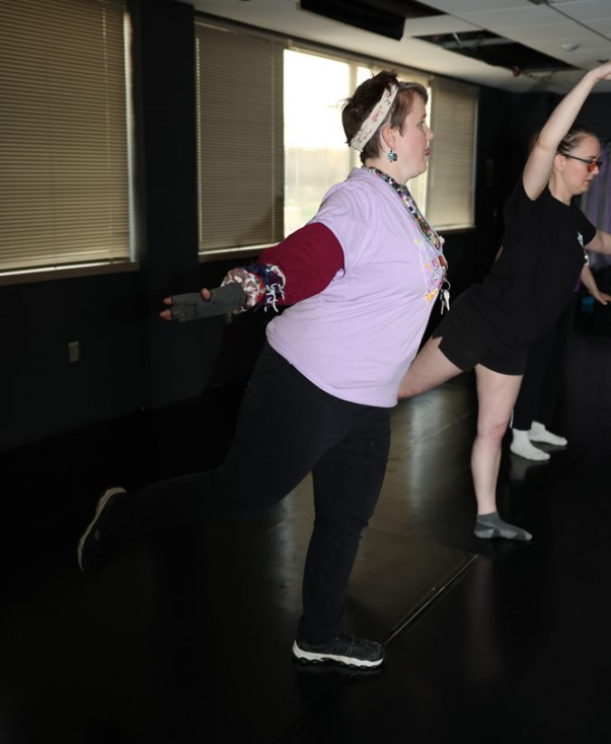 Gabriel Homes resident participating in inclusive ballet course.