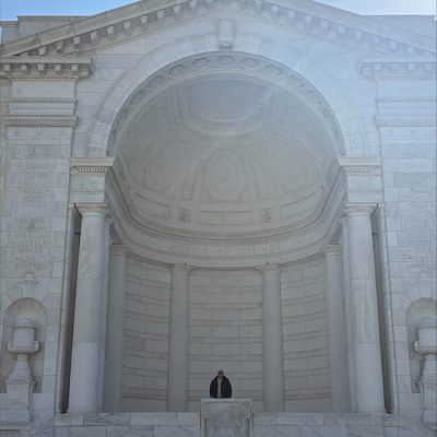 Gabriel Homes resident at Arlington National Cemetery.