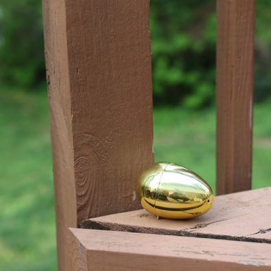 Easter egg at a spring-themed party.