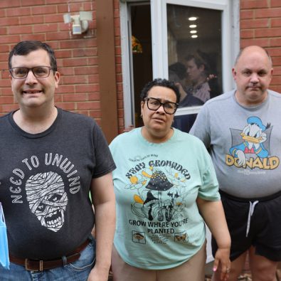 Gabriel Homes residents on an Easter egg hunt.