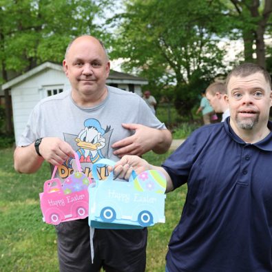 Gabriel Homes residents at a spring-themed party.