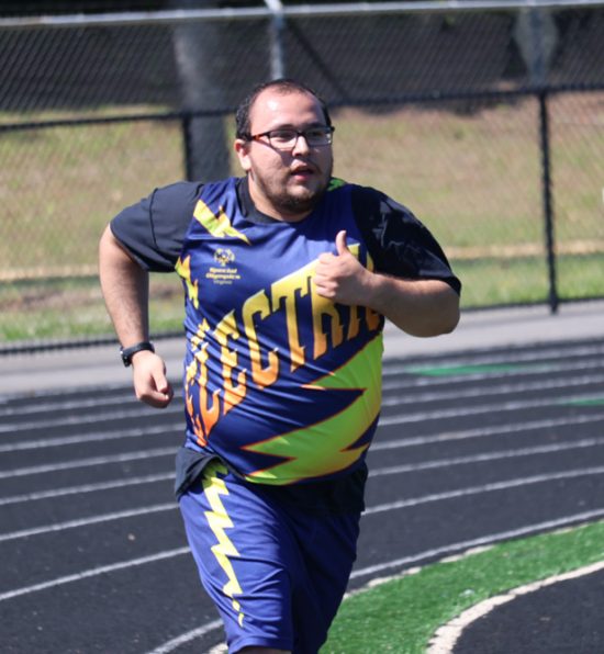 Chantilly Electric athlete running.