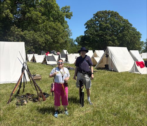 Gabriel Homes residents at a Civil War reenactment in Culpeper, Va.