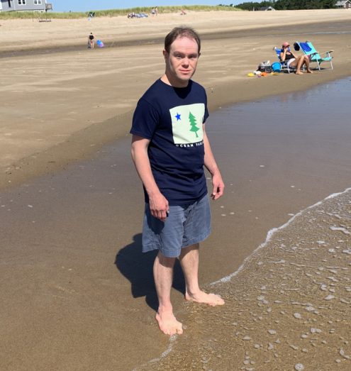 Gabriel Homes resident in Maine. The beach is one of their five favorite things about Maine.