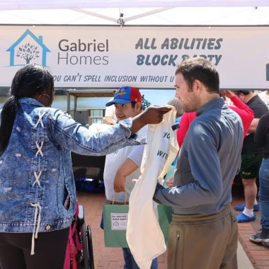 Guests at the All Abilities Block Party.