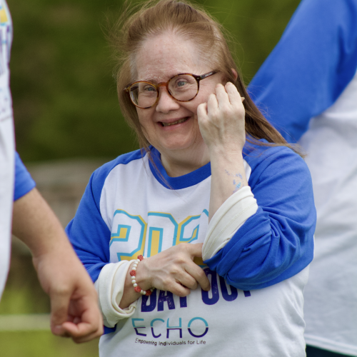 Gabriel Homes resident participating in a program at ECHO.