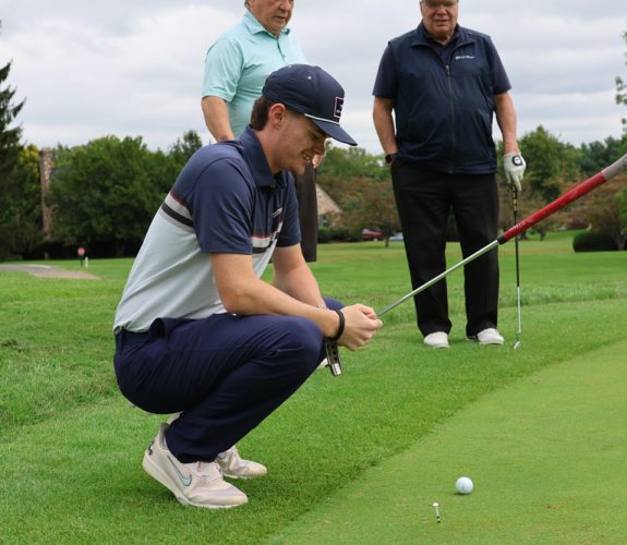 Golfer at the Gabriel Homes Golf Tournament.