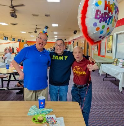 Gabriel Homes residents at bowling alley.