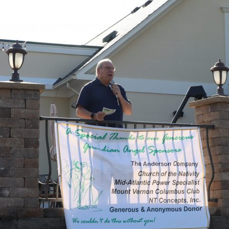 Monsignor Bob Cilinski, a faith leader in Northern Virginia, at the Gabriel Homes Golf Tournament.