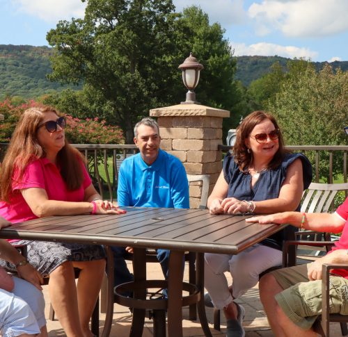 Gabriel Homes staff and residents at the golf tournament.