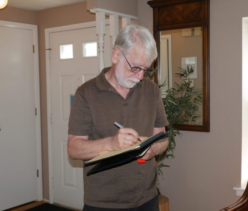 Gabriel Homes Board Member Gary doing home renovations for Gabriel Homes in Reston, Va.