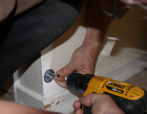 Gabriel Homes Board Member Gary doing home renovations for Gabriel Homes.