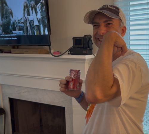 Gabriel Homes resident flexing their muscle.