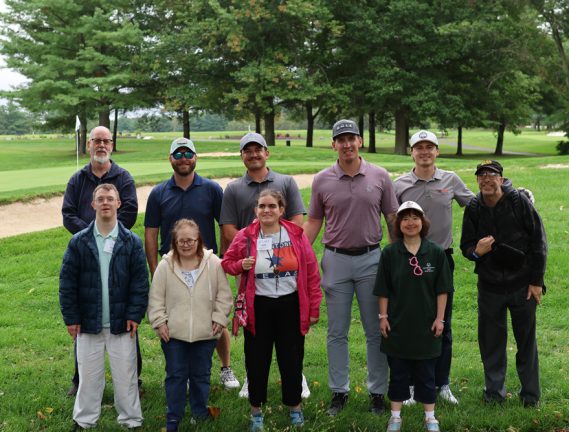 Residents and golfers at the Gabriel Homes Golf Tournament.