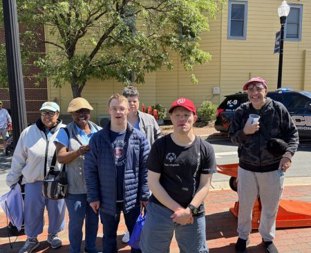 Gabriel Homes residents at the Polar Heat on Lynn Street.