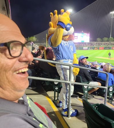 Gabriel Homes resident at Kansas City Royals game.