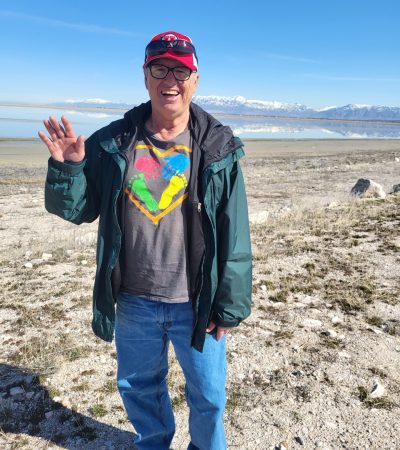 Gabriel Homes resident exploring sites at the American Frontier.